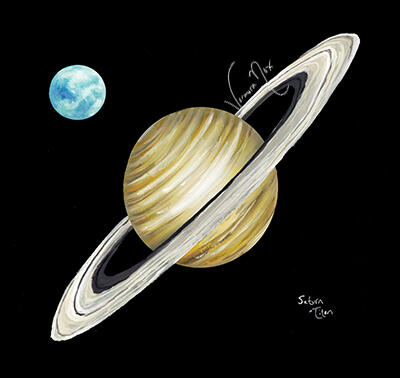 Saturn (Gouache)