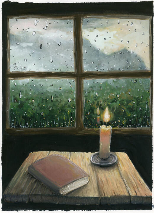 The Grimoire (Watercolour & Gouache)