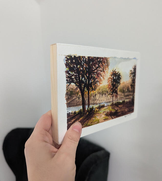 Long Shadows in Watercolour (7x5") $300